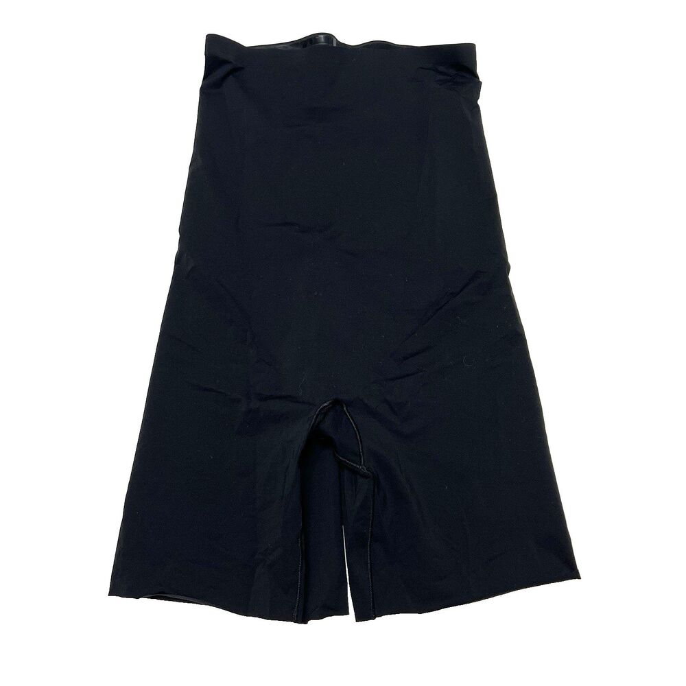 Spanx Assets Shaping High Waist Shorts Mid-thigh Shaper Large Black